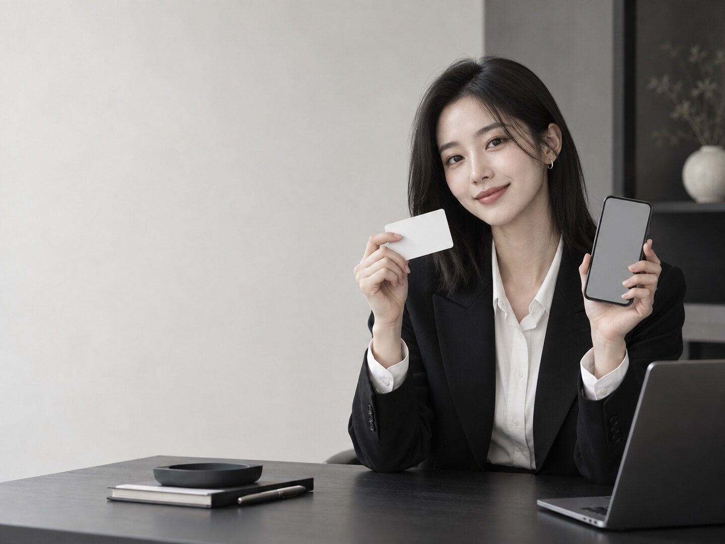 상품권 카드결제를 확인하는 모습